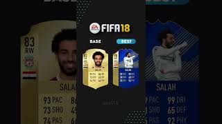 BASE vs BEST CARD  Mo Salah 🇪🇬 [upl. by Akenahs]