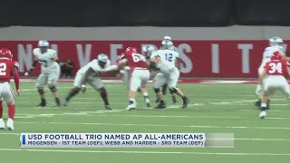 USD Football Trio Named AP AllAmericans [upl. by Aufmann]