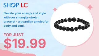 Shungite 8mm Round Beaded Stretch Bracelet 11300 ctw [upl. by Runck]