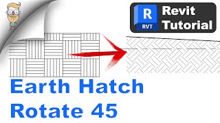 How to Revit Hatch Earth Rotating 45 Pattern [upl. by Dahlia]