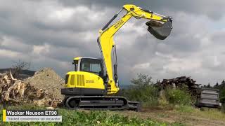 Wacker Neuson ET90 Excavator In Action [upl. by Elleynad852]