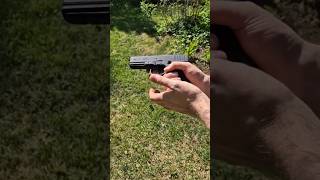 Glock 17 pistol airgun shooting shorts slowmotion short [upl. by Gould]