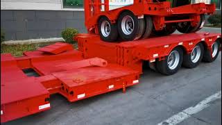 3Axles2Axles Splicable Lowbed Trailerlowbed trailer semi trailer trailer lowboytrailer [upl. by Hallock]