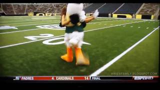 Oregon Duck Mascot on ESPN College GameDay [upl. by Nobe437]