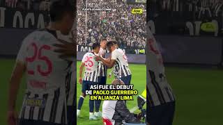 EMOTIVO Así SALTÓ A LA CANCHA PAOLO GUERRERO en su DEBUT en ALIANZA LIMA  Depor [upl. by Llorre]