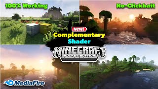 Complementary Shaders For MCPE 12130  Best Low End Device RTX Shader Minecraft Pe 121 mcpe [upl. by Endora67]