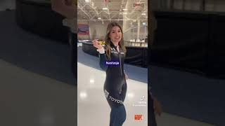 Nastasja Radulović La mujer más hermosa del patinaje de velocidad USA [upl. by Prunella]