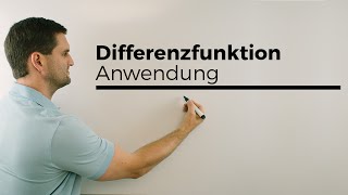 Differenzfunktion Anwendungsmöglichkeiten  Mathe by Daniel Jung [upl. by Ynnob]