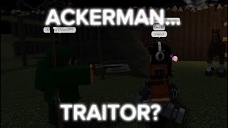 I MET THE ACKERMANS ROBLOX ATTACK ON TITAN [upl. by Lion]