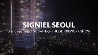 Grand opening of Signiel Hotels HUGE FIREWORK SHOW 시그니엘 불꽃축제 [upl. by Ennairek492]