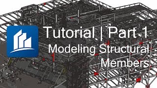 Modeling Structural Members  ProSteel CONNECT Edition Tutorial  Part 1 [upl. by Notnerb]