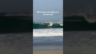 12 yo Kalama Stratton on a 7’0 at Puerto Escondido surfing [upl. by Moulden700]