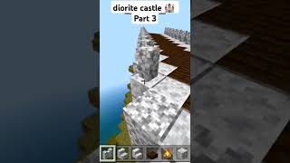 Minecraft diorite castle 🏰 build minecraft castle gaming shorts [upl. by Cagle]