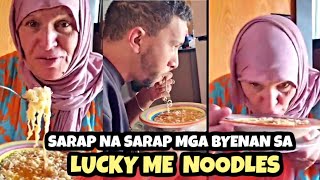 First Time Nila Kumain Famous Lucky Me Noodles Ng Pinas Pinag agawan [upl. by Llekcir359]