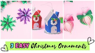 3 Handmade Christmas Ornaments [upl. by Teryl883]