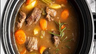 Delicious Irish Beef Stew made in the Slow Cooker ☘️ [upl. by Mandy465]