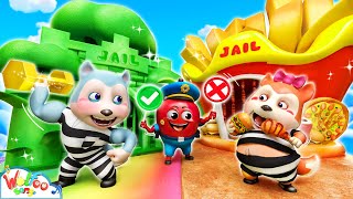 Stuck in Yummy Prison  Good Diet Song  Imagine Kids Songs amp Nursery Rhymes  Wolfoo Kids Songs [upl. by Lalat]