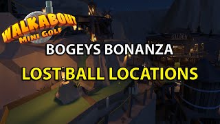 WalkAbout MiniGolf Bogeys Bonanza Lost Ball Locations [upl. by Akinom413]