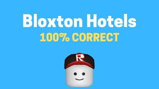 Bloxton Hotels Application Answers 2021  ROBLOX [upl. by Suoicserp]