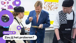 Koning eet burger gemaakt van wormen Wel lekker [upl. by Carpenter]