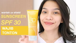 SUNSCREEN WARDAH SPF 30  Wardah UV Shield Essential Sunscreen Gel [upl. by Afesoj219]