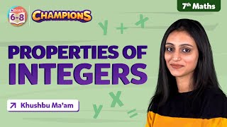 All Properties of Integers Class 7 Maths  Integers Concept Chapter 1  BYJUS  Class 7 [upl. by Anavas]