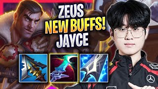 ZEUS TRIES JAYCE WITH NEW BUFFS  T1 Zeus Plays Jayce TOP vs Poppy  Season 2024 [upl. by Danit408]