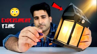 Solar Lamp Experiment 🔥 Kaise Kaam Karta Hai Ander Kya Maal Hai 😯 [upl. by Rhianna]