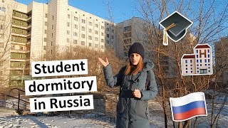 DORM TOUR  REVIEW OF A STUDENT DORM IN RUSSIA [upl. by Crompton]