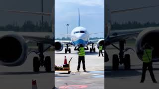 Command a Boeing 737MAX8 to stop and position vlog workplane [upl. by Abramo]