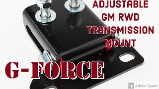 Third Gen Camaro G Force Adjustable Transmission Mount For GMs Installed [upl. by Mareld498]