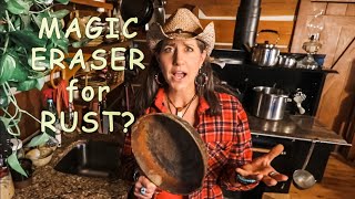 Cleaning and Seasoning CAST IRON  you wont believe this [upl. by Ettenav187]