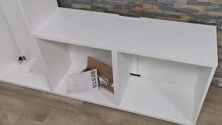 Assembling IKEA furniture  BESTA  PART 1  Frame and TV unit [upl. by Edlun]