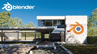 Easy Realistic Architecture And Environments In Blender  Beginner tutorial [upl. by Laefar573]