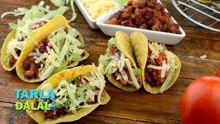 Tacos Veg Mexican Bean Tacos Recipe by Tarla Dalal [upl. by Lonee]