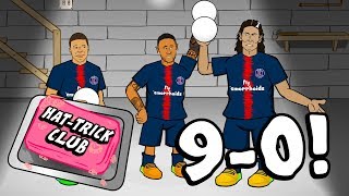 🎬90 HATTRICK CLUB🎬 Neymar gatecrashes HatTrick Club PSG vs Guingamp Parody [upl. by Isiad784]