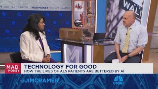 EverythingALS CEO Indu Navar and Chairman Bill Nuti talk ALS awareness month with Jim Cramer [upl. by Arutnev]