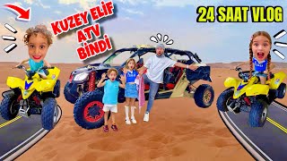 24 SAAT TATİL VLOG ‼️  KAHVALTI KUZEY ELİF İLK KEZ ATV BİNDİ  KUZEY ÇILDIRDI [upl. by Eical]