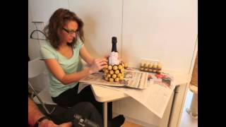 How to make a Ferrero Rocher Ananas [upl. by Ramunni]