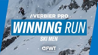 Max Hitzig I Ski Men Winning Run I 2024 Verbier Pro [upl. by Odeen725]