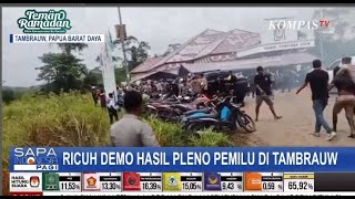 Ricuh Demo Hasil Pemilu Di Kabupaten Tambrauw Papua Barat Daya [upl. by Farman733]