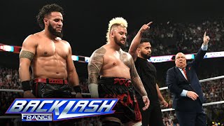 Tanga Loa saves The Bloodline from Street Fight defeat WWE Backlash France highlights May 4 2024 [upl. by Adriel]