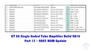 KT88 Single Ended Tube Amplifier Build 2018  Part 13  2023 Update [upl. by Bartlett490]