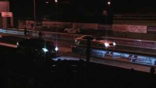 09 C63 AMG vs 08 E420 CDI  18 mile dragrace [upl. by Lac]