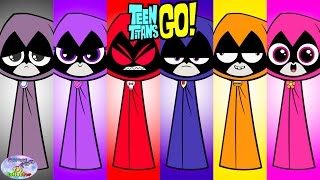 Teen Titans Go Colors Of Raven Color Swap Transforms Episode Surprise Egg and Toy Collector SETC [upl. by Earehs]