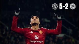 Manchester united vs Leicester city 52 Highlights 1080 [upl. by Nicol]