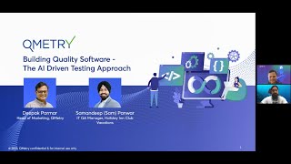 Webinar Building Quality Software—the AI Driven Testing Approach [upl. by Krock648]