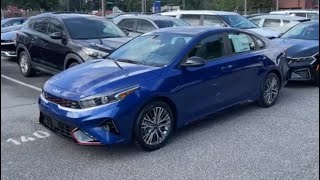 2024 Kia Forte GTLine in Deep Sea BlueBlack interior sharp car for 25k [upl. by Lleinad]