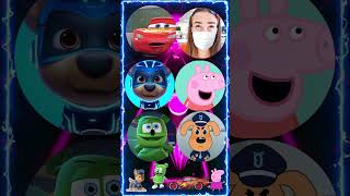 Lightning McQueen Vlad And Niki Paw Patrol Peppa Pig Gummy Bear Sheriff Labrador Tiles Hop [upl. by Hortensia]