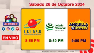 Lotería Nacional LEIDSA y Anguilla Lottery en Vivo 📺│Sábado 26 de Octubre 2024  855 PM [upl. by Tol]